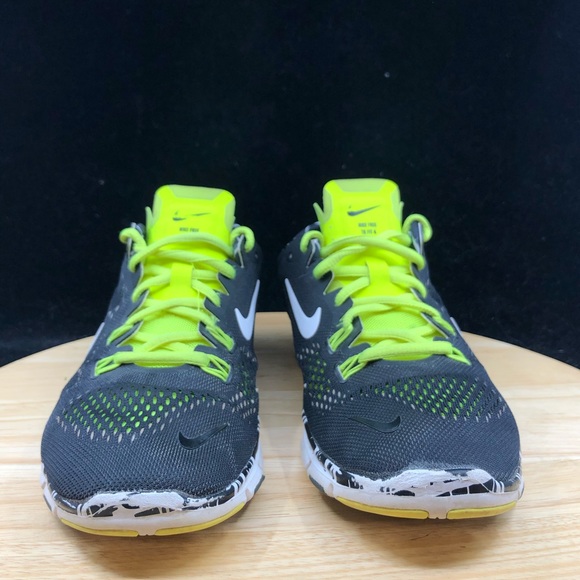 Nike Free TR Fit 4 Women's Black Lime Green Run - Picture 3 of 9